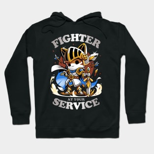 Fighter's Call - Cat Gamer Hoodie